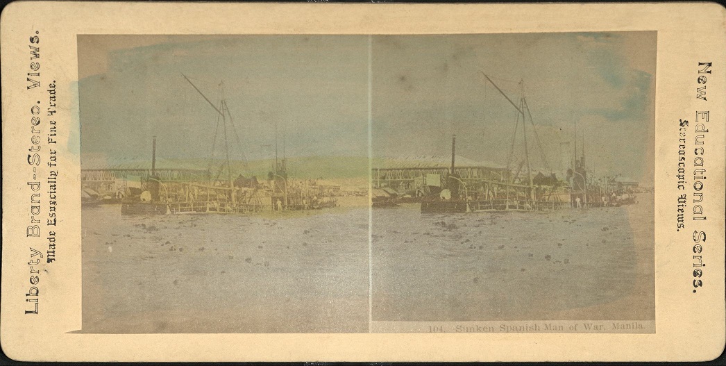 Sunken Spanish Man of War, Manila.